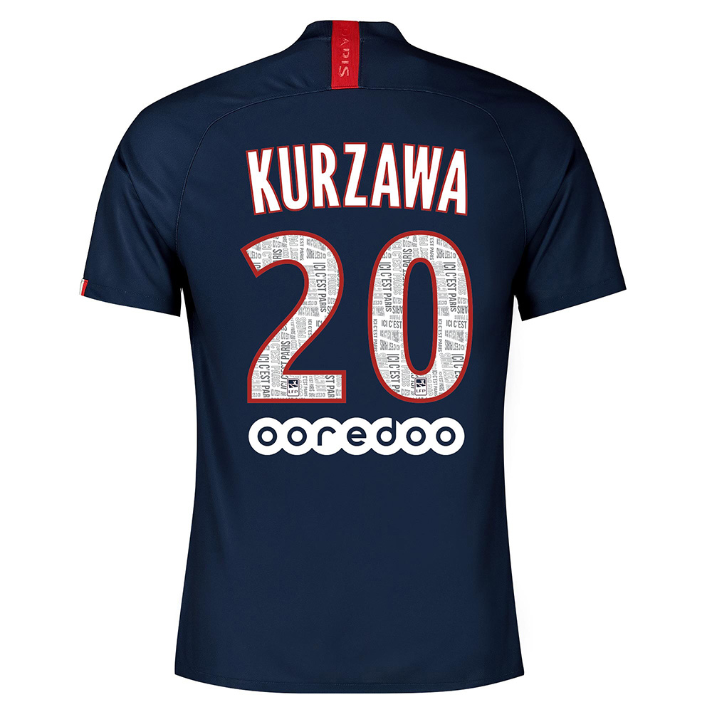 Kinder Fußball Layvin Kurzawa 20 Heimtrikot Königsblau Trikot 2019/20 Hemd
