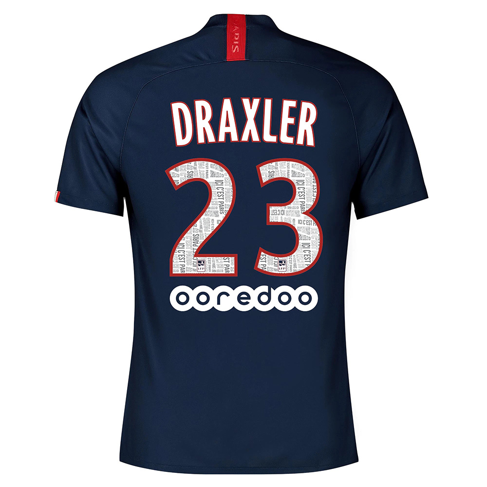 Kinder Fußball Julian Draxler 23 Heimtrikot Königsblau Trikot 2019/20 Hemd