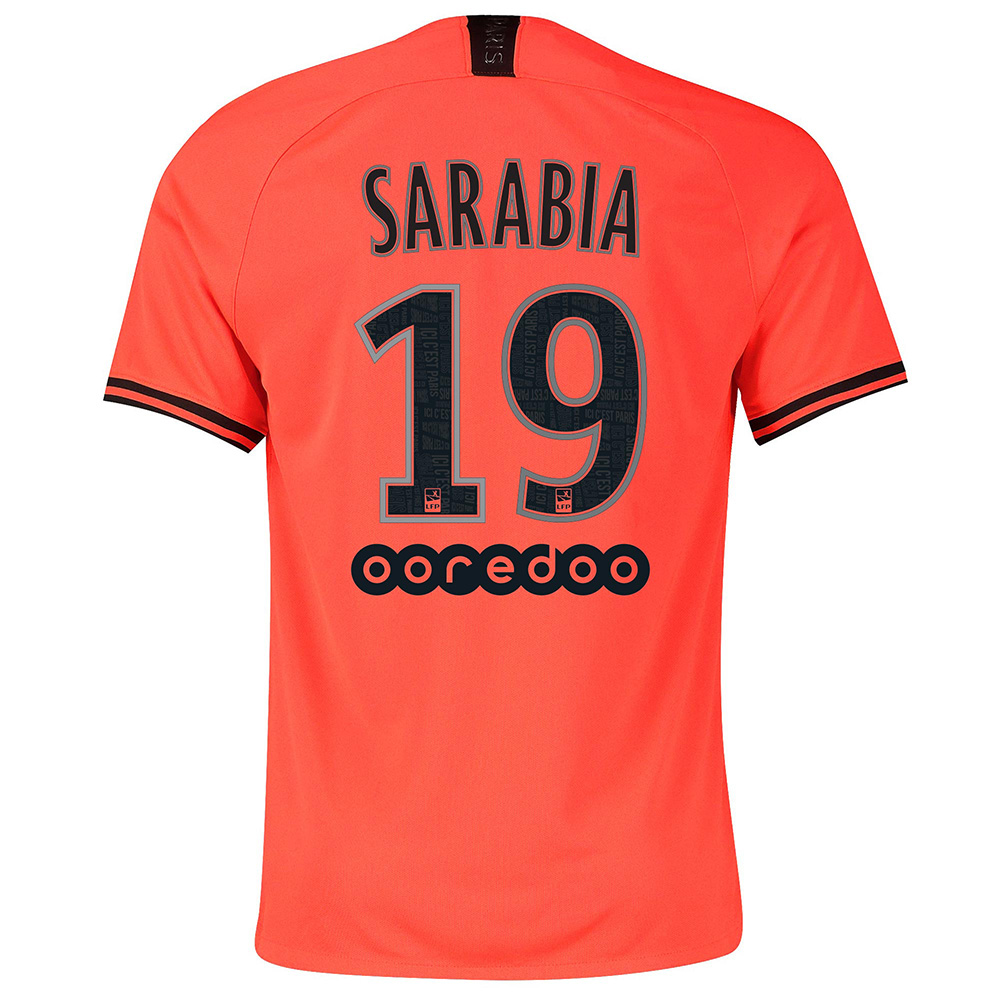 Kinder Fußball Pablo Sarabia 19 Auswärtstrikot Orange Trikot 2019/20 Hemd