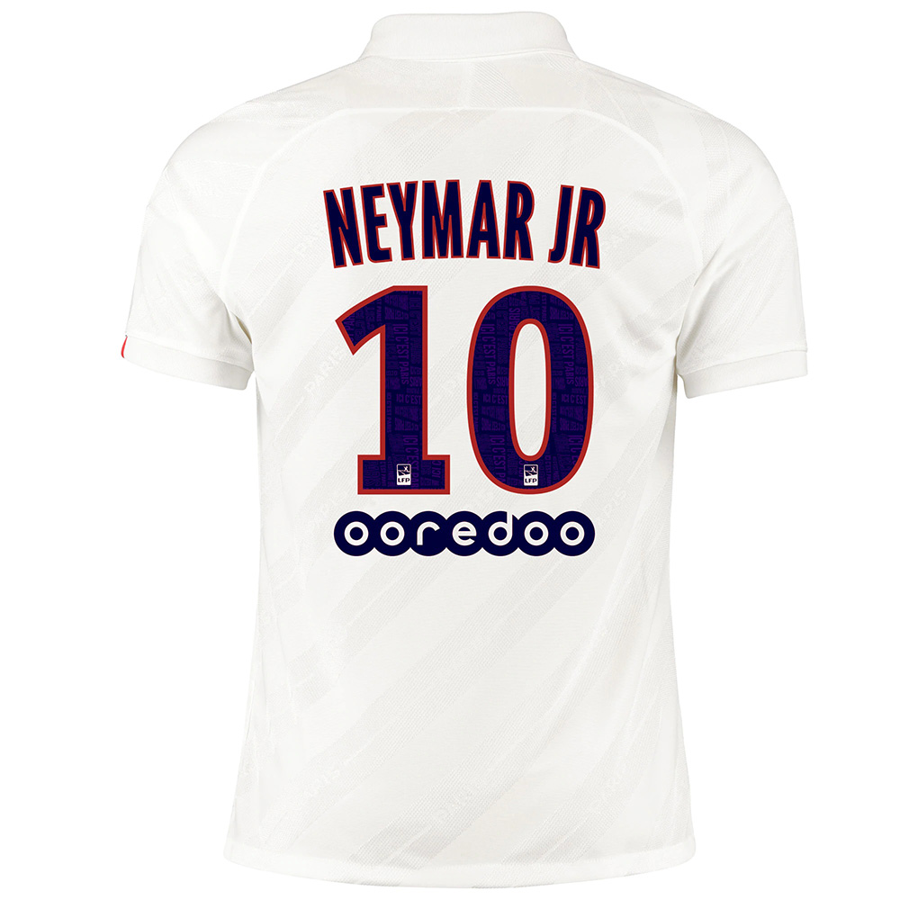 Kinder Fußball Neymar Jr 10 Ausweichtrikot Weiß Trikot 2019/20 Hemd
