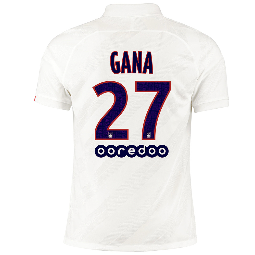 Kinder Fußball Idrissa Gueye 27 Ausweichtrikot Weiß Trikot 2019/20 Hemd