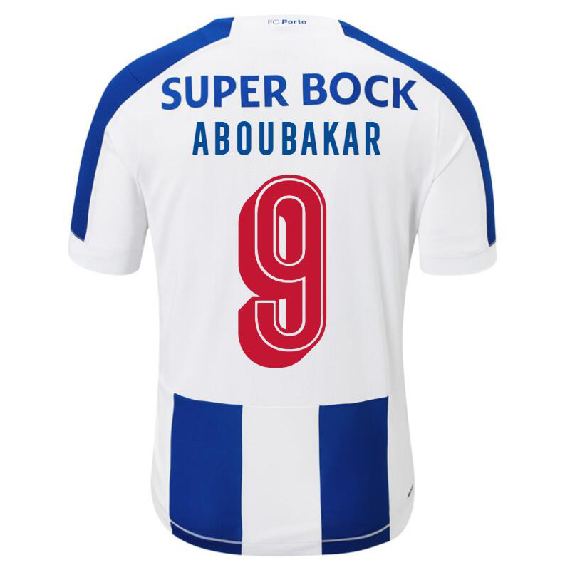 Kinder Fußball Vincent Aboubakar 9 Heimtrikot Weiß Blau Trikot 2019/20 Hemd