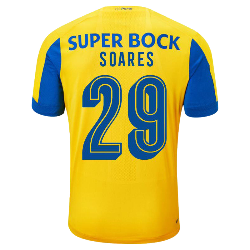 Kinder Fußball Tiquinho Soares 29 Auswärtstrikot Gelb Trikot 2019/20 Hemd