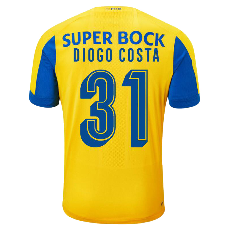 Kinder Fußball Diogo Costa 31 Auswärtstrikot Gelb Trikot 2019/20 Hemd