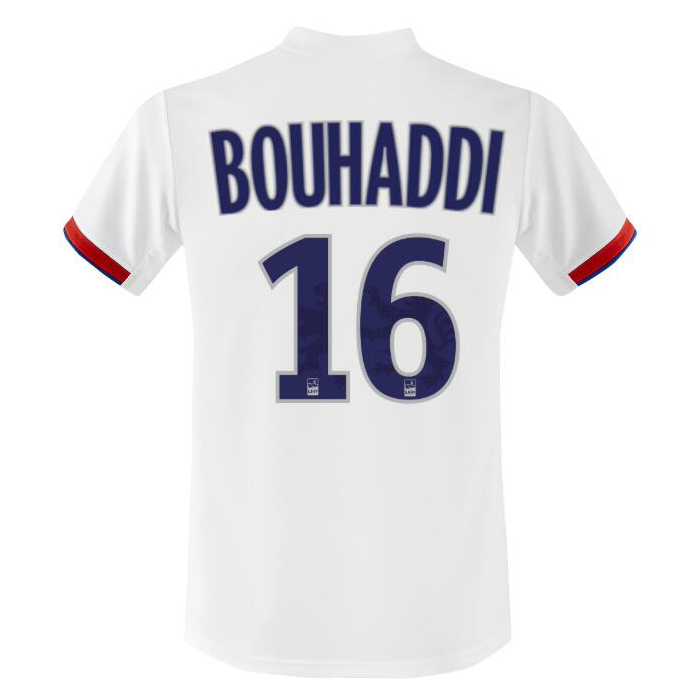 Kinder Fußball Sarah Bouhaddi 16 Heimtrikot Weiß Trikot 2019/20 Hemd