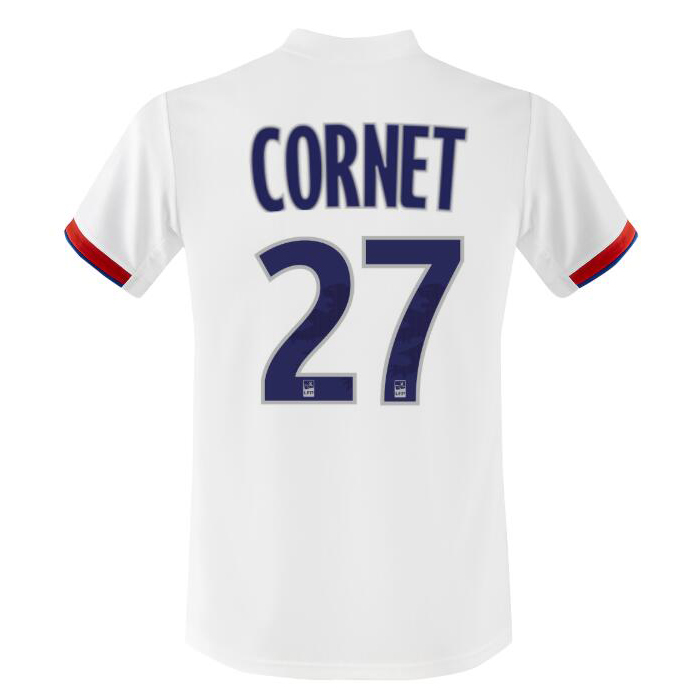 Kinder Fußball Maxwel Cornet 27 Heimtrikot Weiß Trikot 2019/20 Hemd
