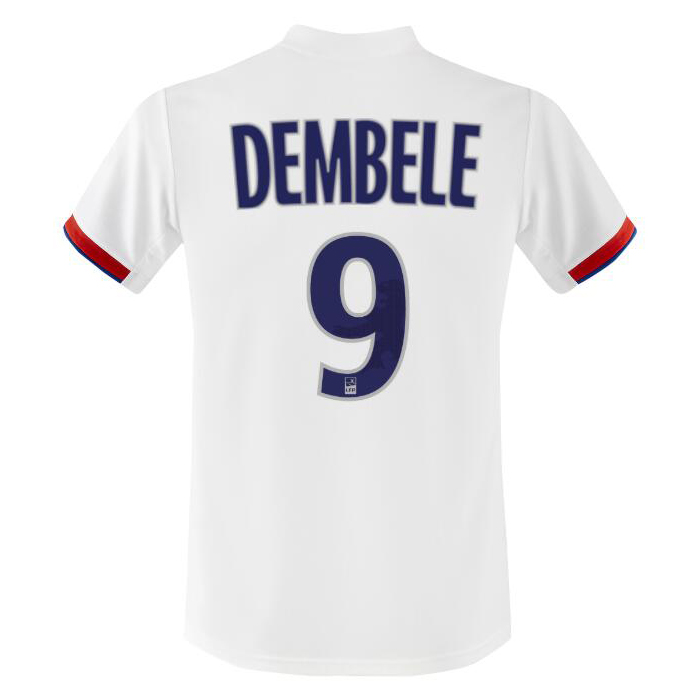 Kinder Fußball Moussa Dembele 9 Heimtrikot Weiß Trikot 2019/20 Hemd