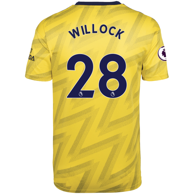 Kinder Fußball Joe Willock 28 Auswärtstrikot Gelb Trikot 2019/20 Hemd