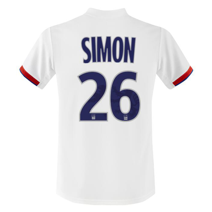 Kinder Fußball Carolin Simon 26 Heimtrikot Weiß Trikot 2019/20 Hemd