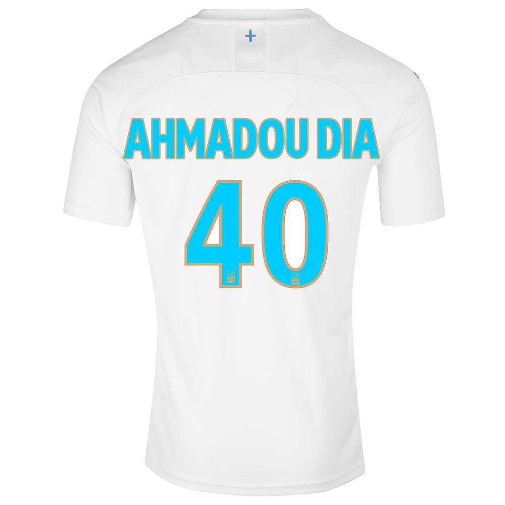Kinder Fußball Ahmadou Dia 40 Heimtrikot Weiß Trikot 2019/20 Hemd