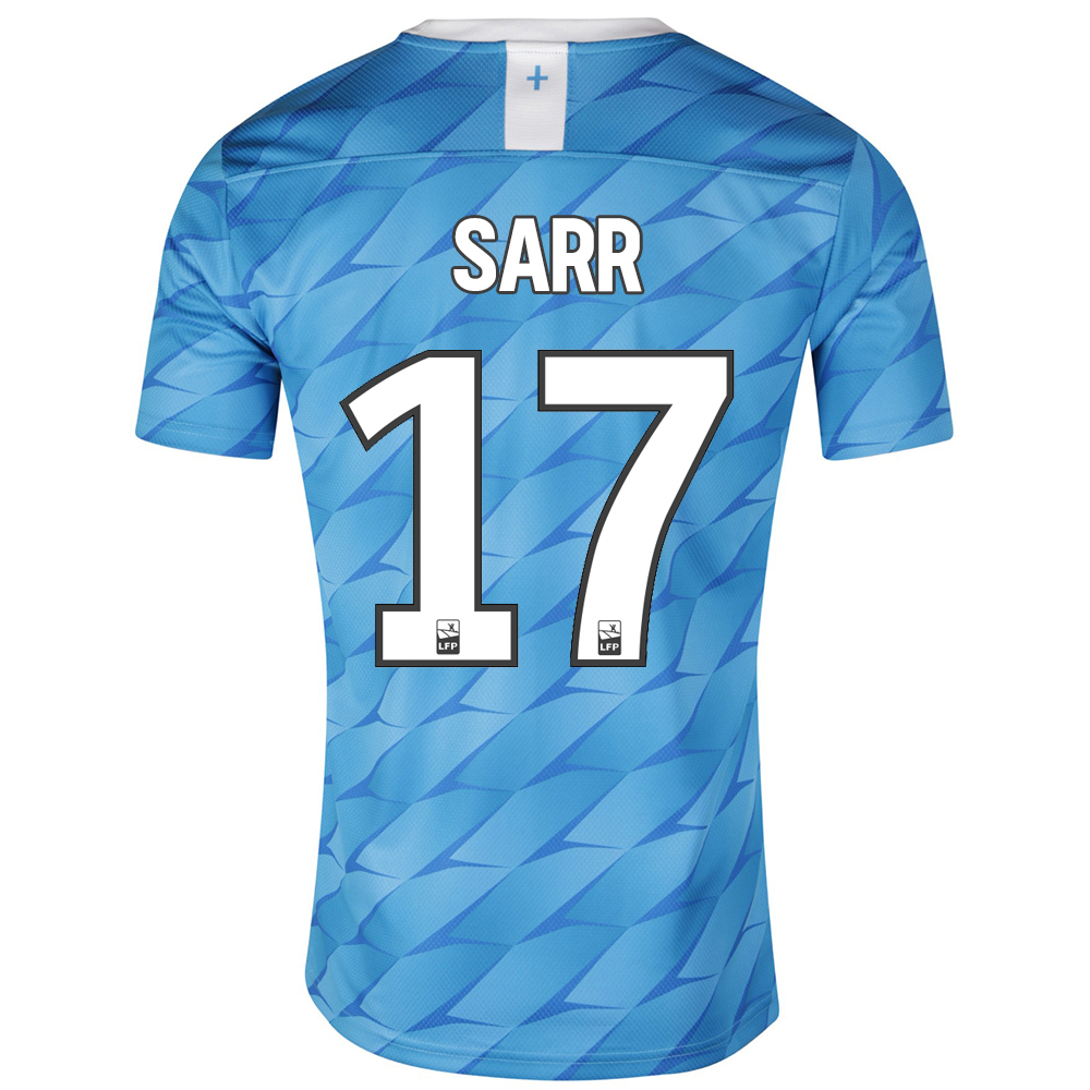 Kinder Fußball Bouna Sarr 17 Auswärtstrikot Blau Trikot 2019/20 Hemd