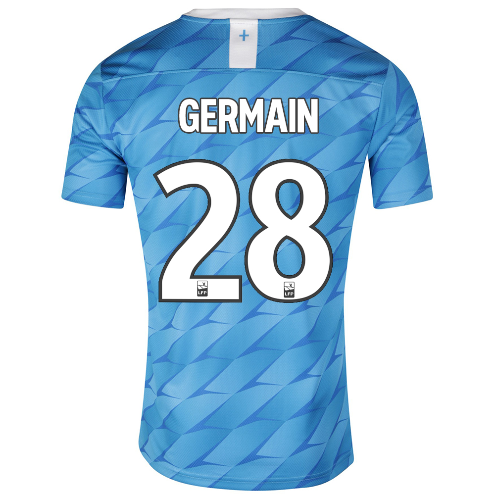 Kinder Fußball Valere Germain 28 Auswärtstrikot Blau Trikot 2019/20 Hemd