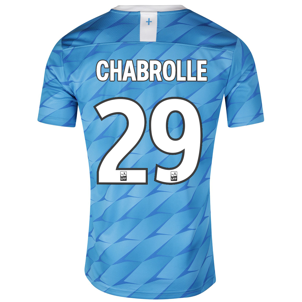 Kinder Fußball Florian Chabrolle 29 Auswärtstrikot Blau Trikot 2019/20 Hemd