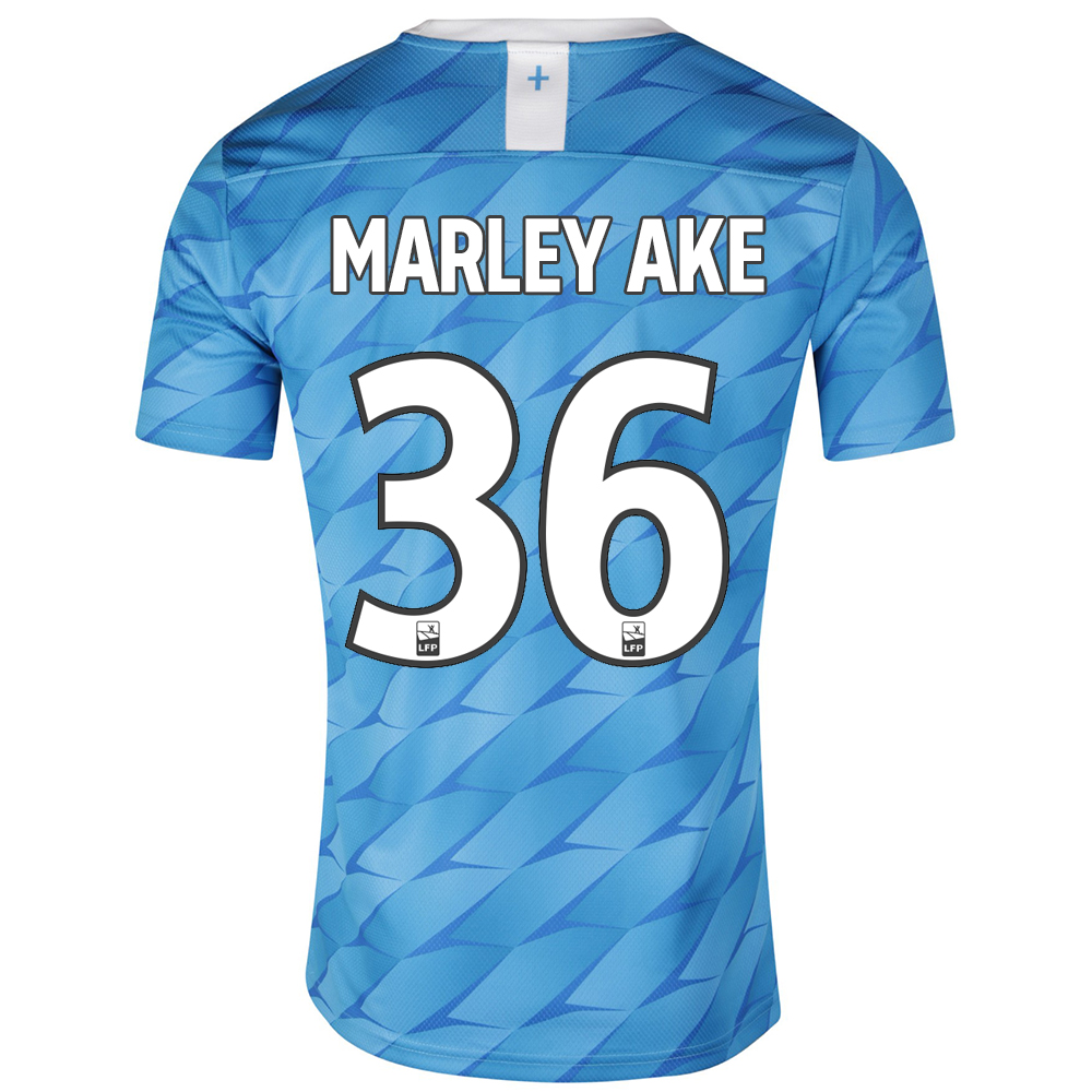 Kinder Fußball Marley Ake 36 Auswärtstrikot Blau Trikot 2019/20 Hemd