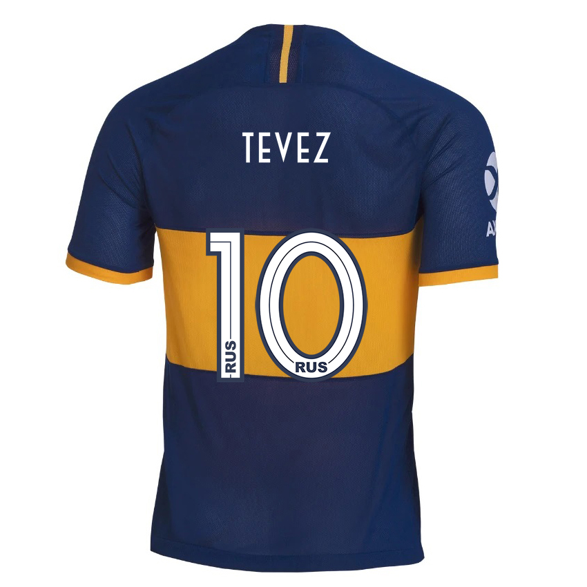 Kinder Fußball Carlos Tevez 10 Heimtrikot Königsblau Trikot 2019/20 Hemd