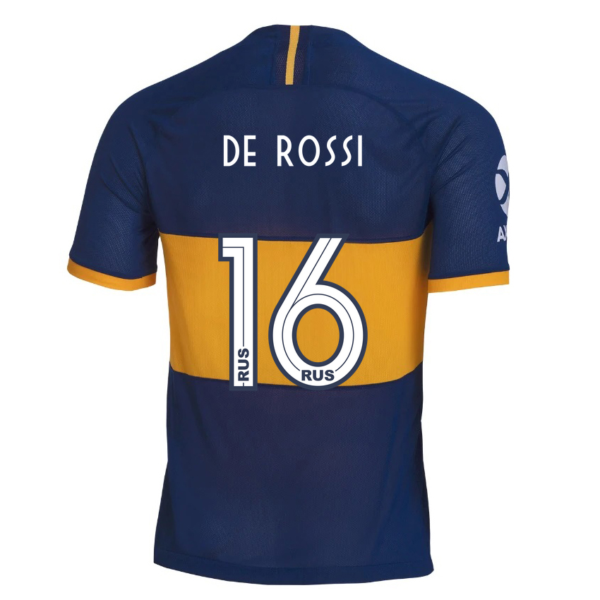 Kinder Fußball Daniele De Rossi 16 Heimtrikot Königsblau Trikot 2019/20 Hemd