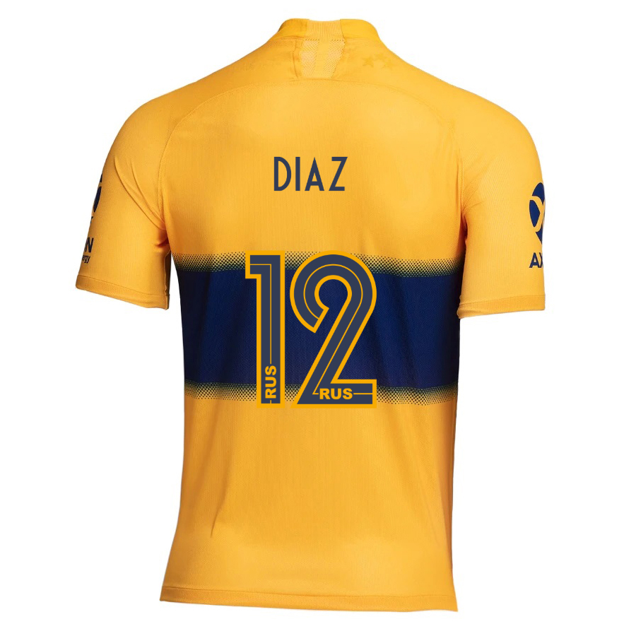 Kinder Fußball Marcos Diaz 12 Auswärtstrikot Gelb Trikot 2019/20 Hemd