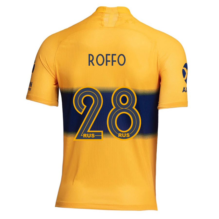 Kinder Fußball Manuel Roffo 28 Auswärtstrikot Gelb Trikot 2019/20 Hemd