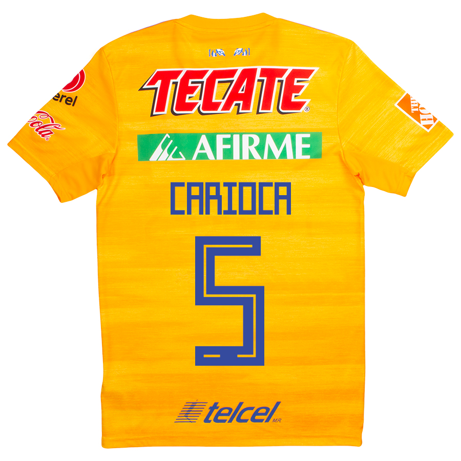Kinder Fußball Rafael Carioca 5 Heimtrikot Gelb Trikot 2019/20 Hemd
