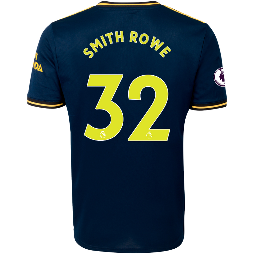 Kinder Fußball Smith Rowe 32 Ausweichtrikot Dunkelblau Trikot 2019/20 Hemd