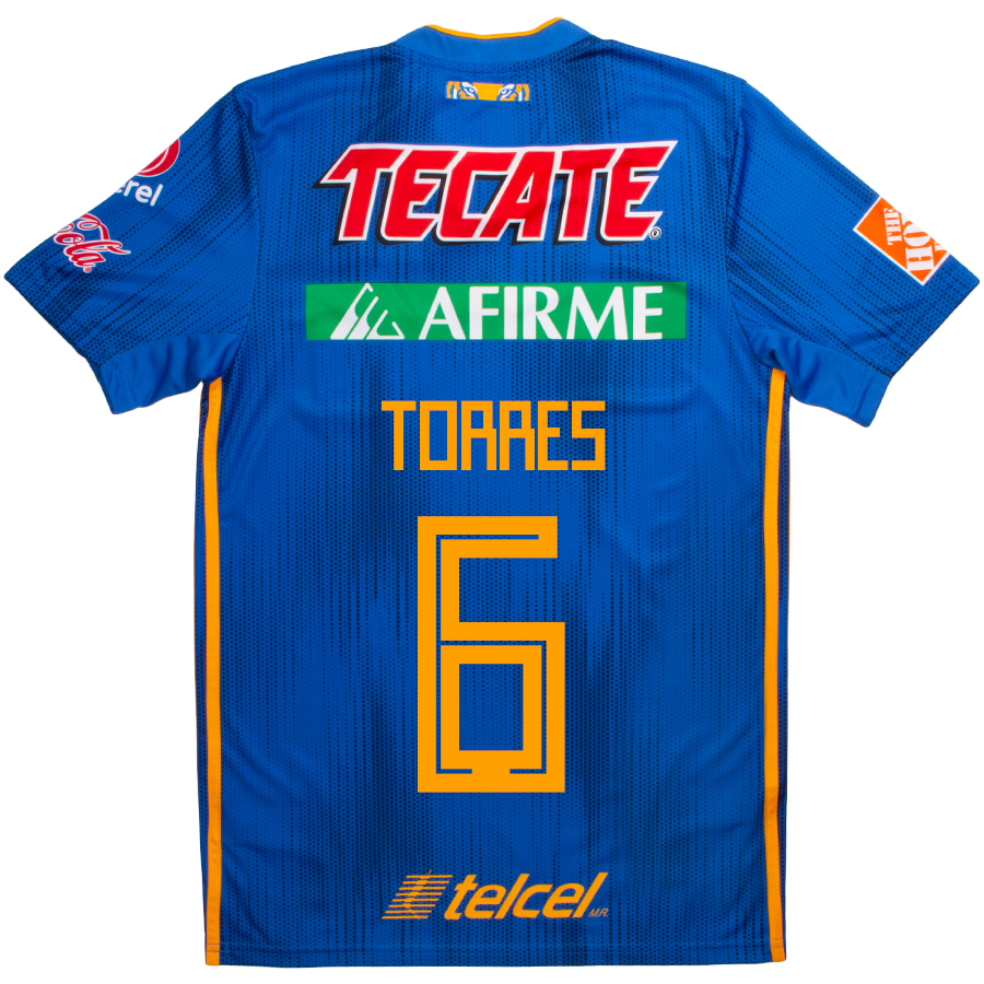 Kinder Fußball Jorge Torres 6 Auswärtstrikot Blau Trikot 2019/20 Hemd