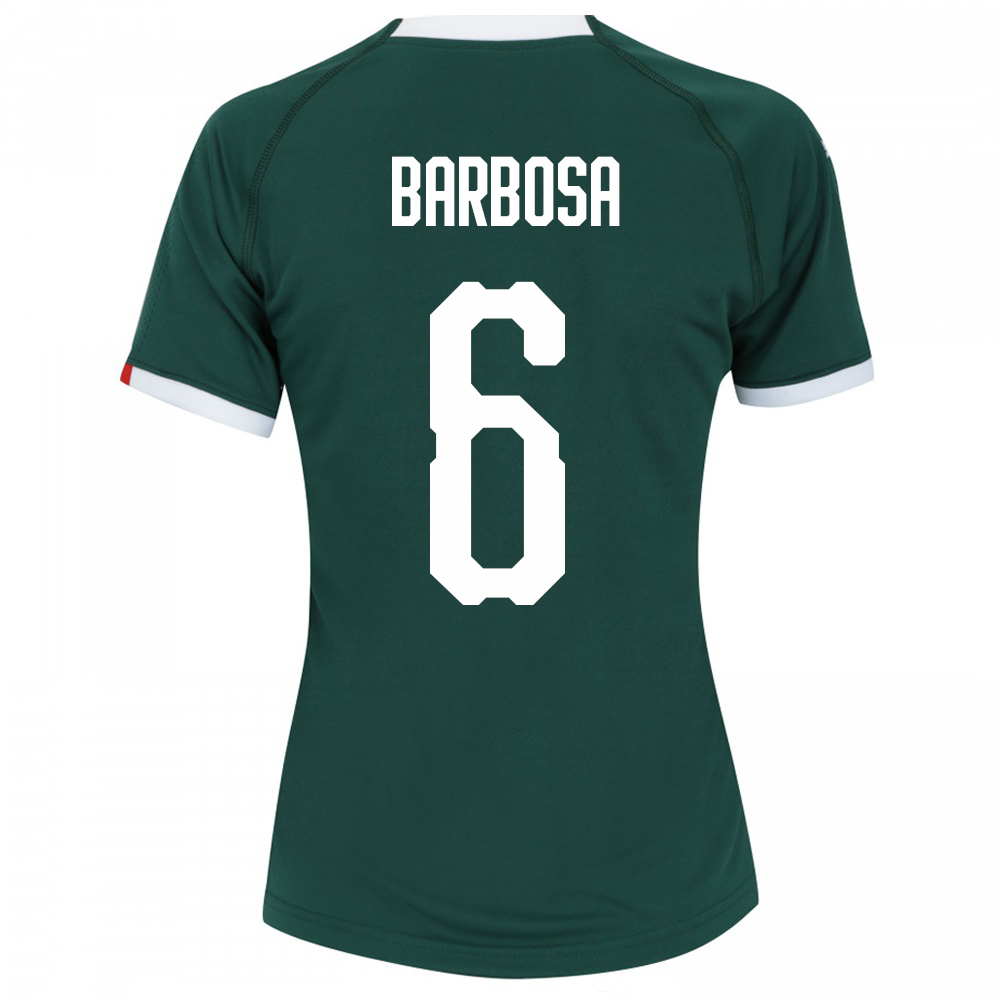 Kinder Fußball Diogo Barbosa 6 Heimtrikot Grün Trikot 2019/20 Hemd
