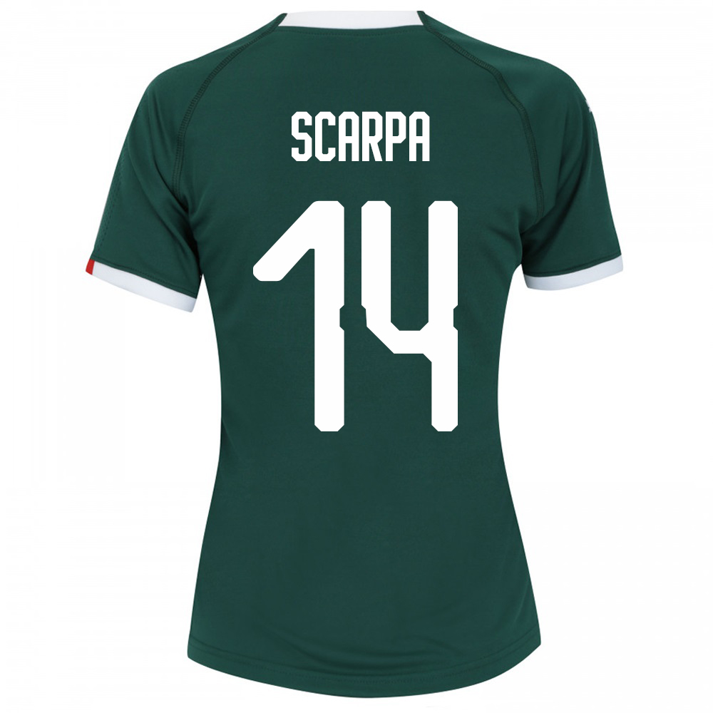 Kinder Fußball Gustavo Scarpa 14 Heimtrikot Grün Trikot 2019/20 Hemd