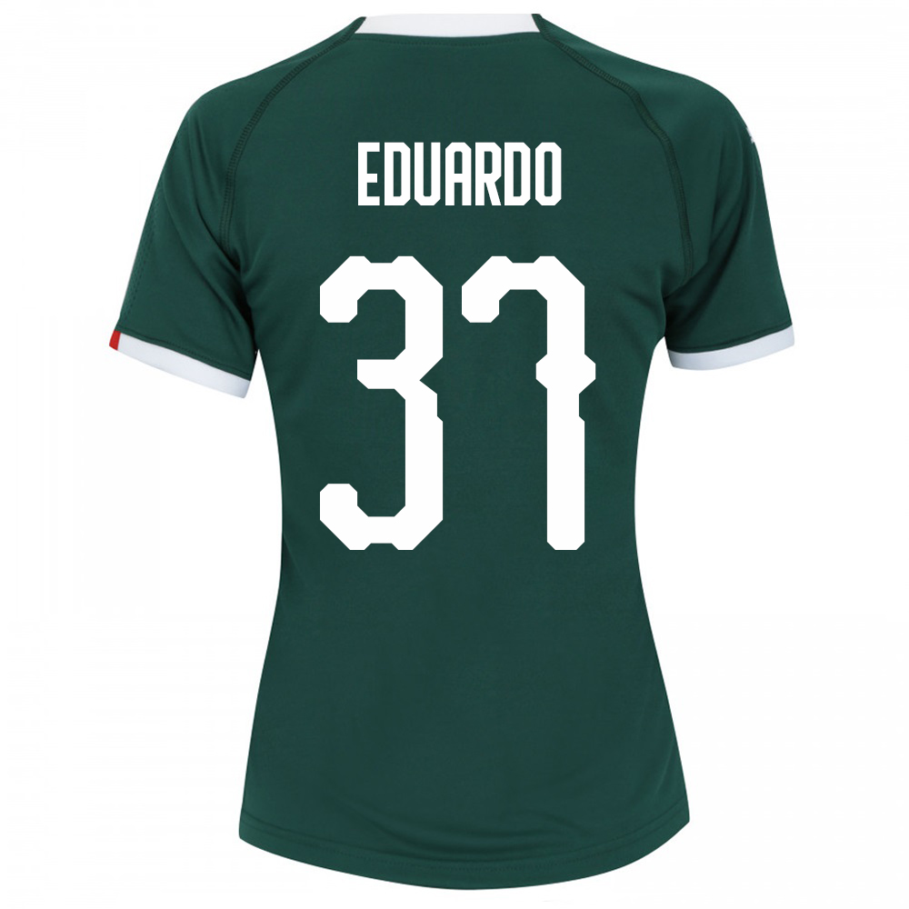 Kinder Fußball Carlos Eduardo 37 Heimtrikot Grün Trikot 2019/20 Hemd