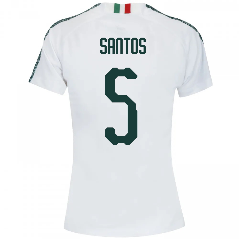 Kinder Fußball Thiago Santos 5 Auswärtstrikot Weiß Trikot 2019/20 Hemd