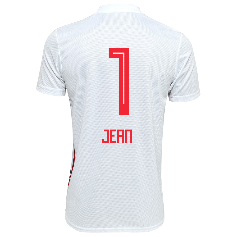Kinder Fußball Jean 1 Heimtrikot Weiß Trikot 2019/20 Hemd