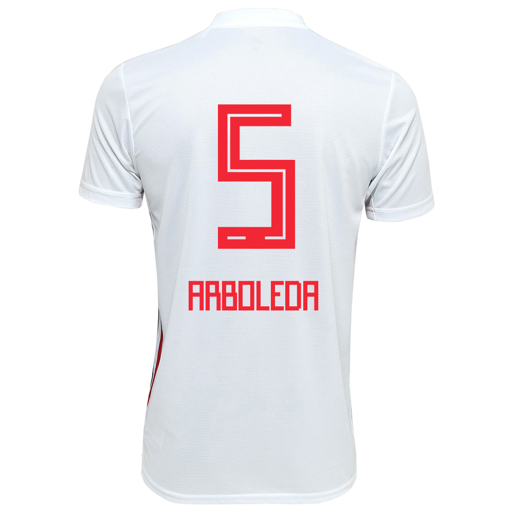 Kinder Fußball Robert Arboleda 5 Heimtrikot Weiß Trikot 2019/20 Hemd