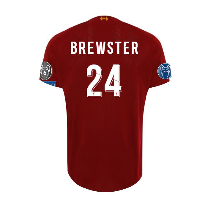 Kinder Fußball Rhian Brewster 24 Heimtrikot Rot Trikot 2019/20 Hemd