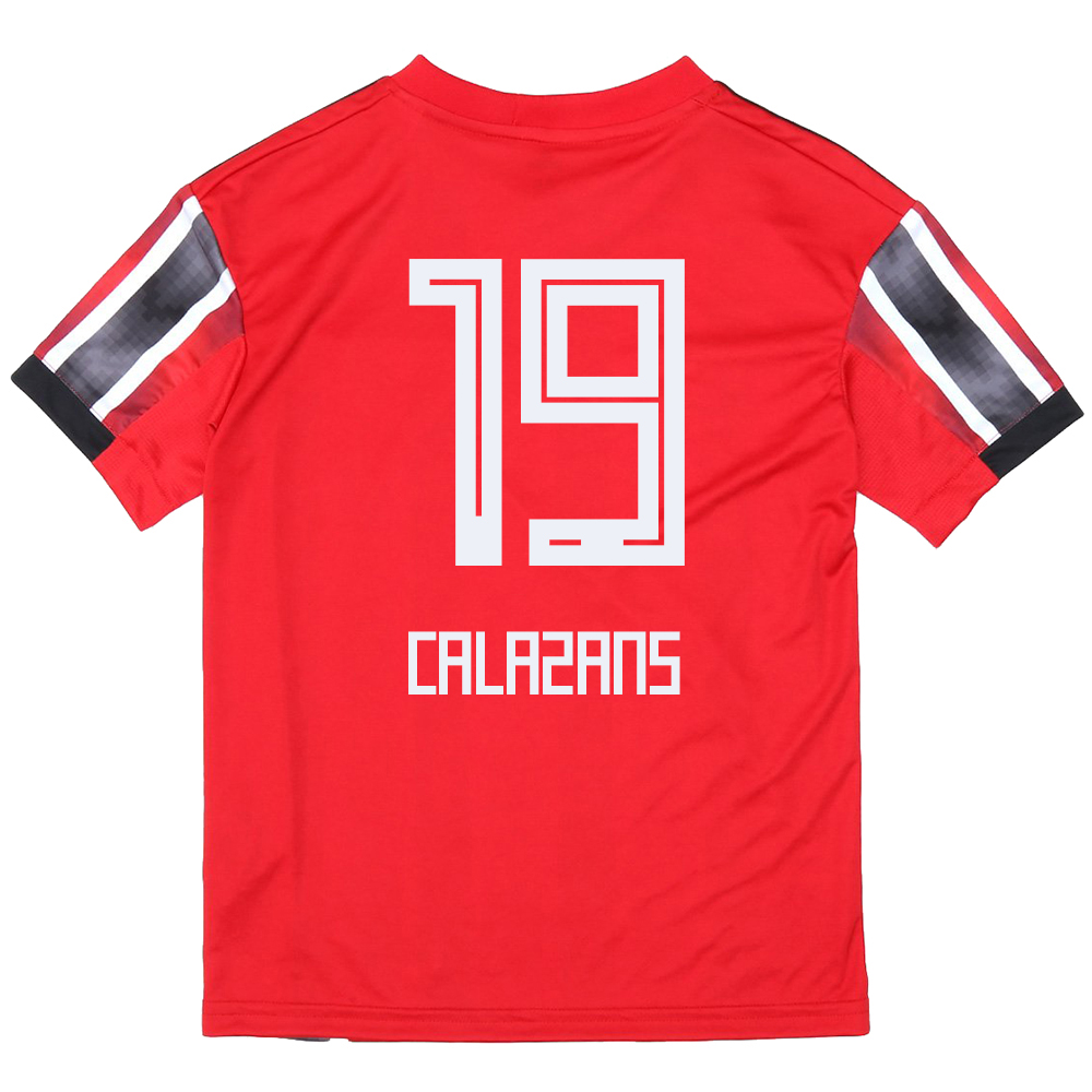 Kinder Fußball Marquinhos Calazans 19 Auswärtstrikot Rot Trikot 2019/20 Hemd