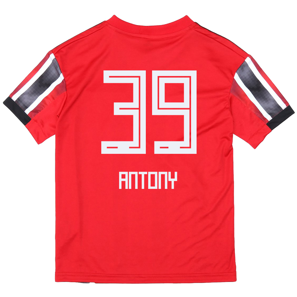 Kinder Fußball Antony 39 Auswärtstrikot Rot Trikot 2019/20 Hemd