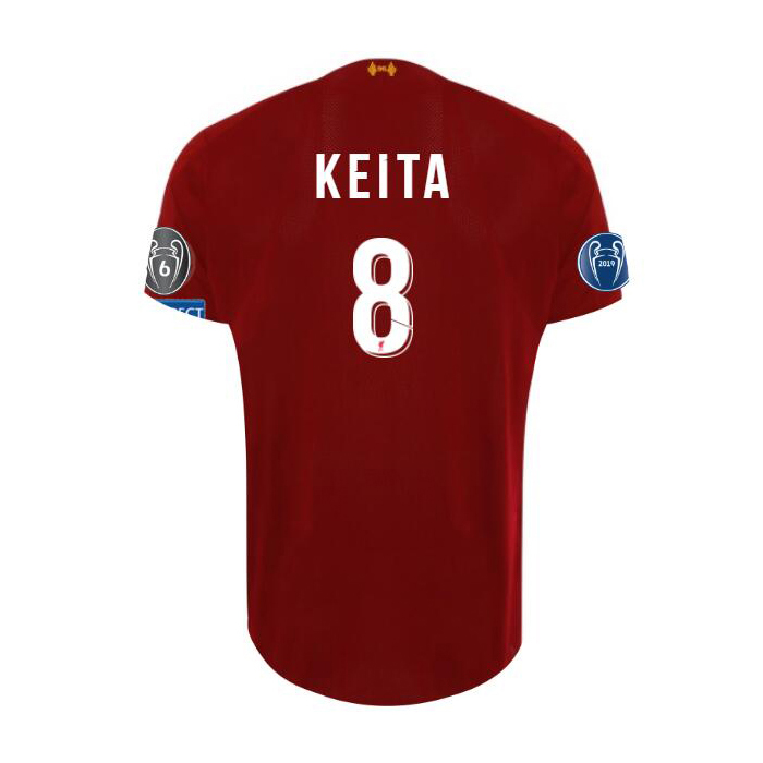 Kinder Fußball Naby Keita 8 Heimtrikot Rot Trikot 2019/20 Hemd