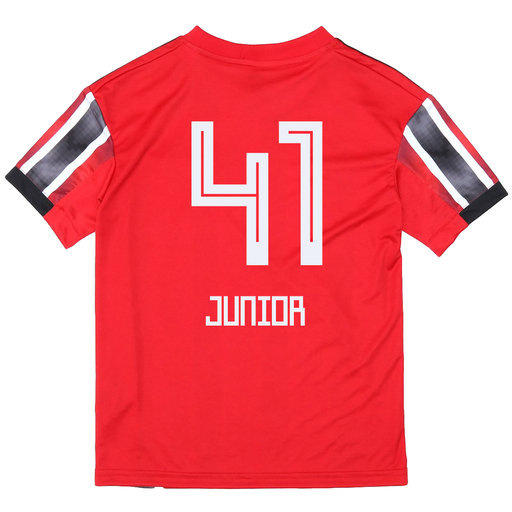 Kinder Fußball Junior 41 Auswärtstrikot Rot Trikot 2019/20 Hemd