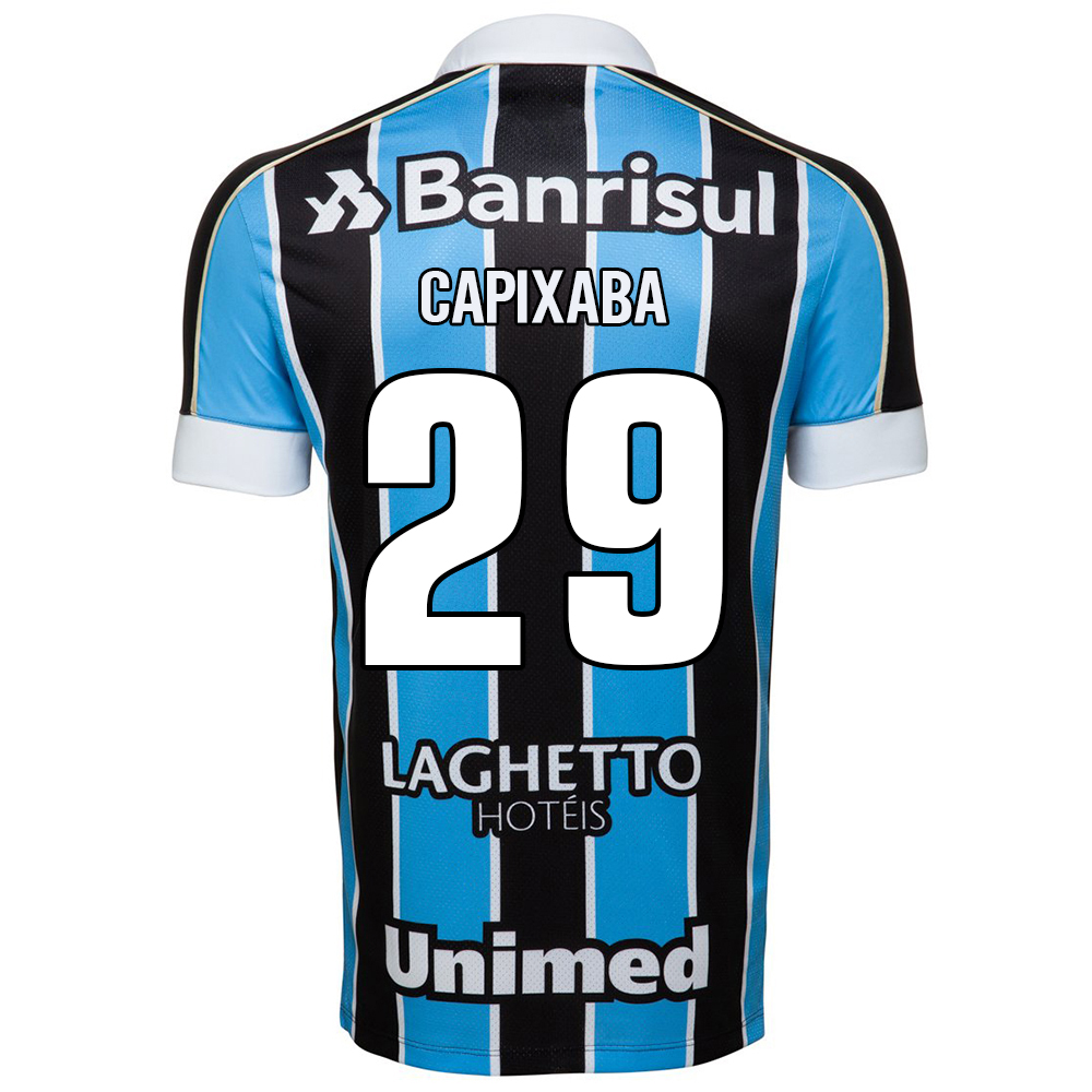 Kinder Fußball Juninho Capixaba 29 Heimtrikot Blau Schwarz Trikot 2019/20 Hemd