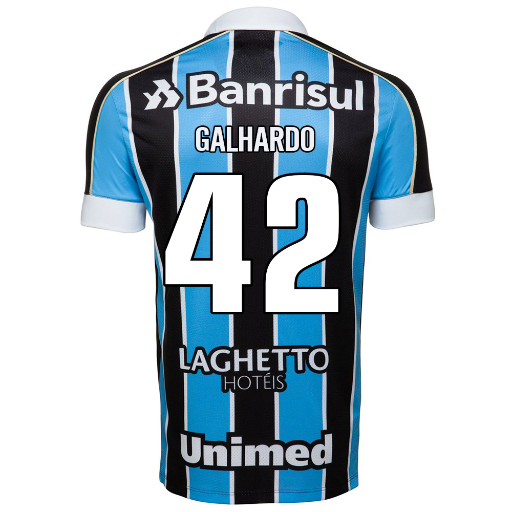 Kinder Fußball Rafael Galhardo 42 Heimtrikot Blau Schwarz Trikot 2019/20 Hemd