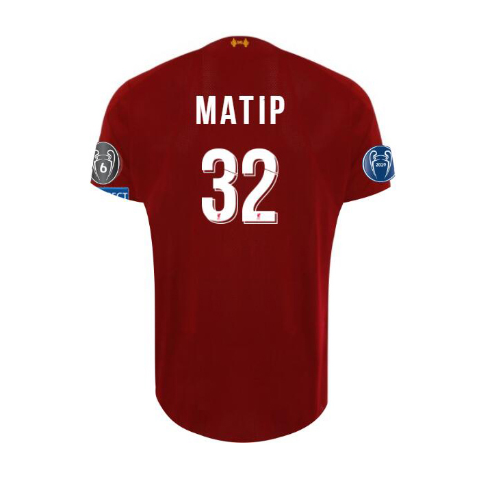 Kinder Fußball Joel Matip 32 Heimtrikot Rot Trikot 2019/20 Hemd
