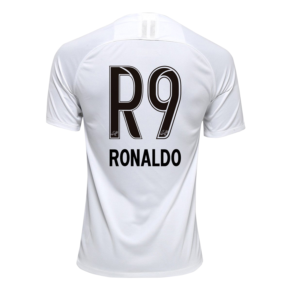 Kinder Fußball R9 Ronaldo 9 Heimtrikot Weiß Trikot 2019/20 Hemd