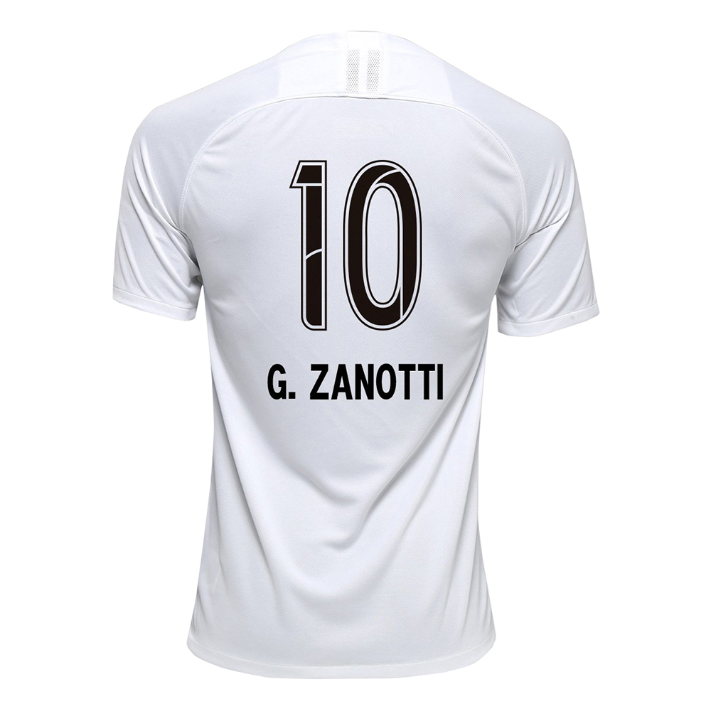 Kinder Fußball G. Zanotti 10 Heimtrikot Weiß Trikot 2019/20 Hemd