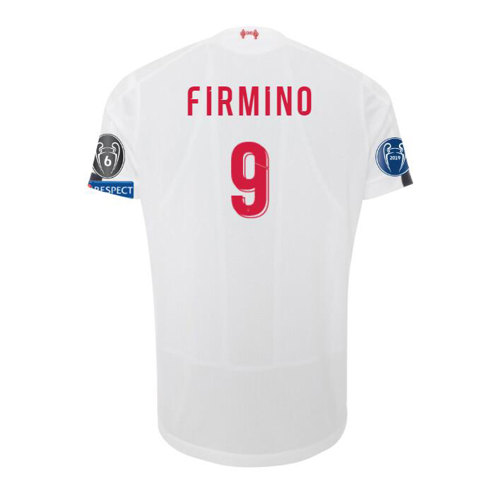 Kinder Fußball Roberto Firmino 9 Auswärtstrikot Weiß Trikot 2019/20 Hemd