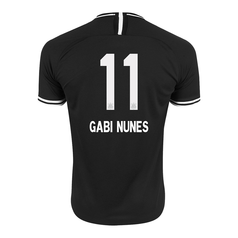 Kinder Fußball Gabi Nunes 11 Auswärtstrikot Schwarz Trikot 2019/20 Hemd