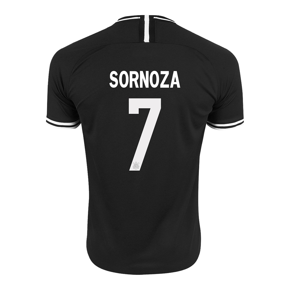 Kinder Fußball Junior Sornoza 7 Auswärtstrikot Schwarz Trikot 2019/20 Hemd