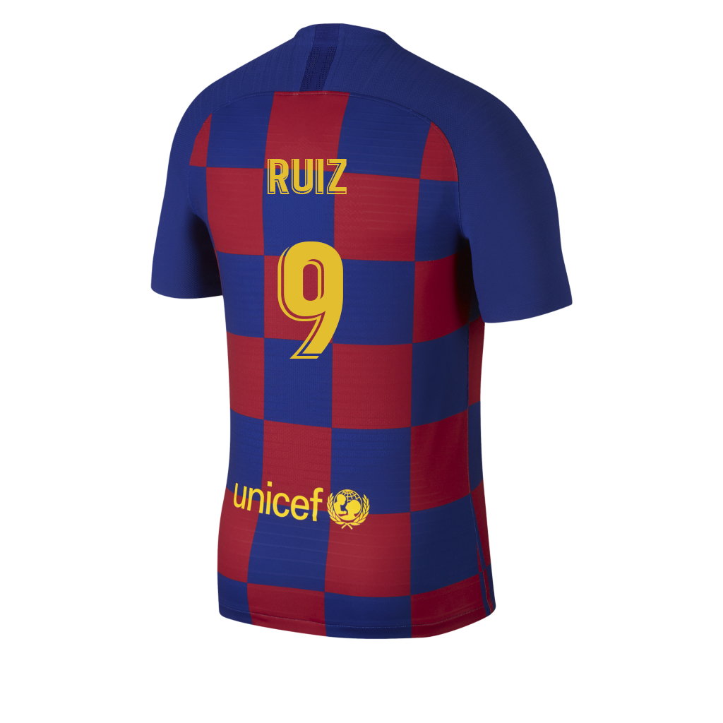 Kinder Fußball Abel Ruiz 9 Heimtrikot Blau Rot Trikot 2019/20 Hemd