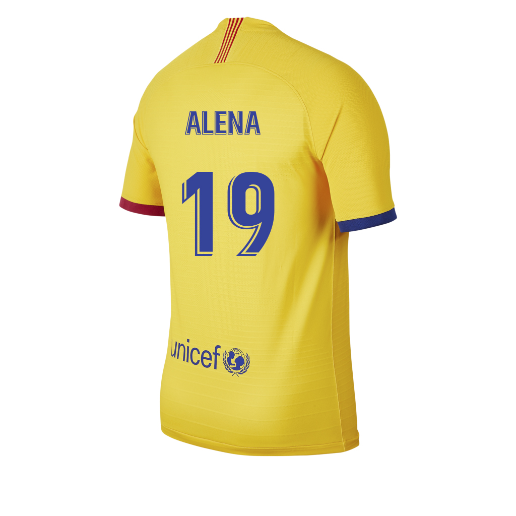 Kinder Fußball Carles Alena 19 Auswärtstrikot Gelb Trikot 2019/20 Hemd