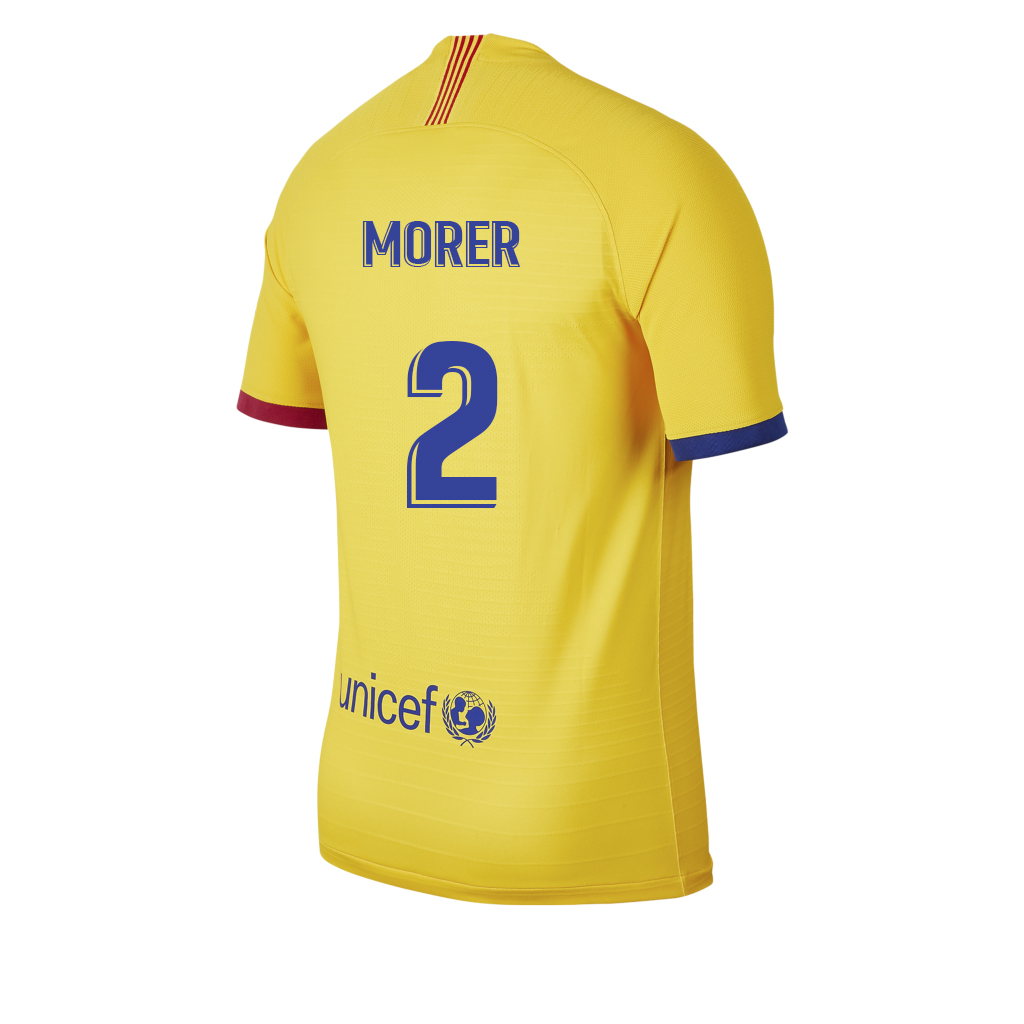 Kinder Fußball Dani Morer 2 Auswärtstrikot Gelb Trikot 2019/20 Hemd