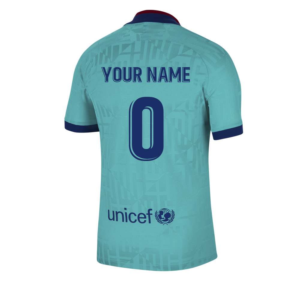 Kinder Fußball Dein Name 0 Ausweichtrikot Blau Trikot 2019/20 Hemd