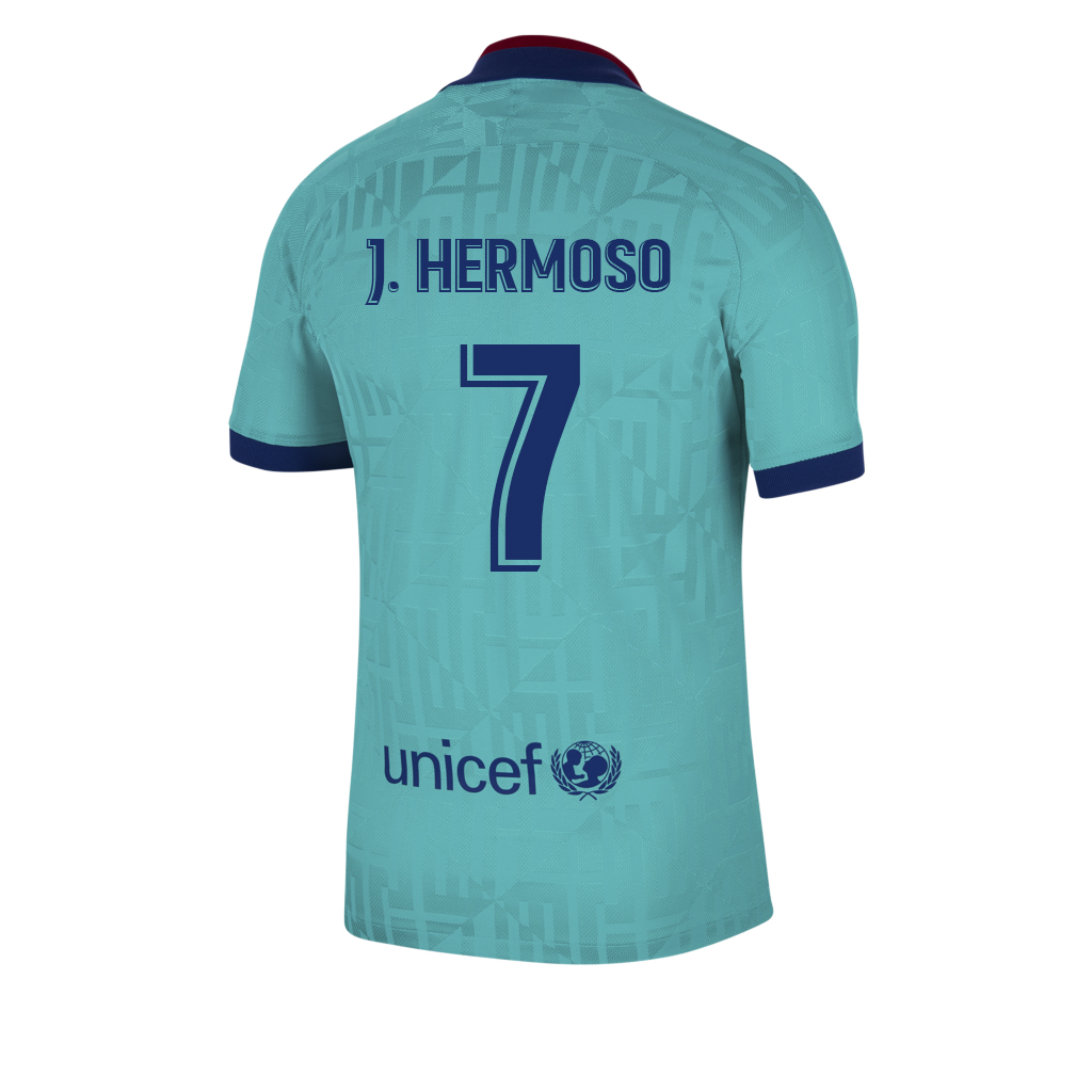 Kinder Fußball Jennifer Hermoso 7 Ausweichtrikot Blau Trikot 2019/20 Hemd