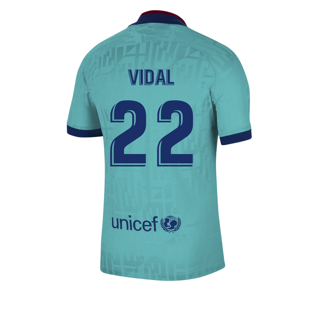 Kinder Fußball Arturo Vidal 22 Ausweichtrikot Blau Trikot 2019/20 Hemd